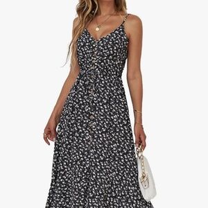 Spaghetti strap sundress midi
